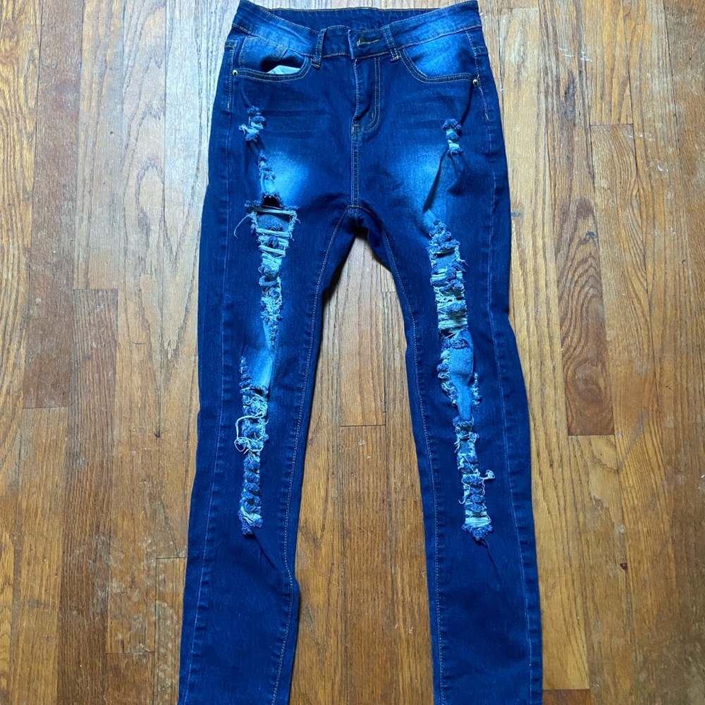 SHEIN ripped jeans